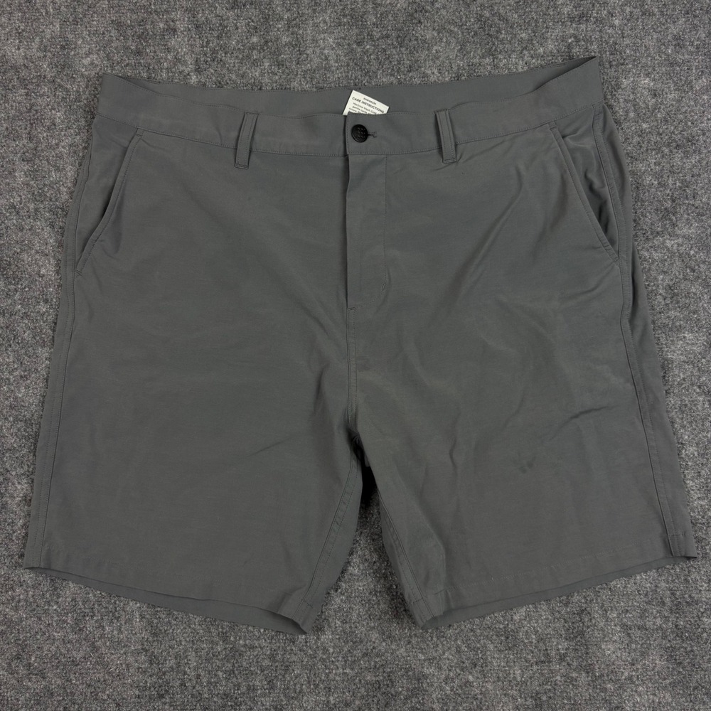 Free Fly Mens Latitude Shorts Gray Performance Stretch 36 Repreve Recycled Blend